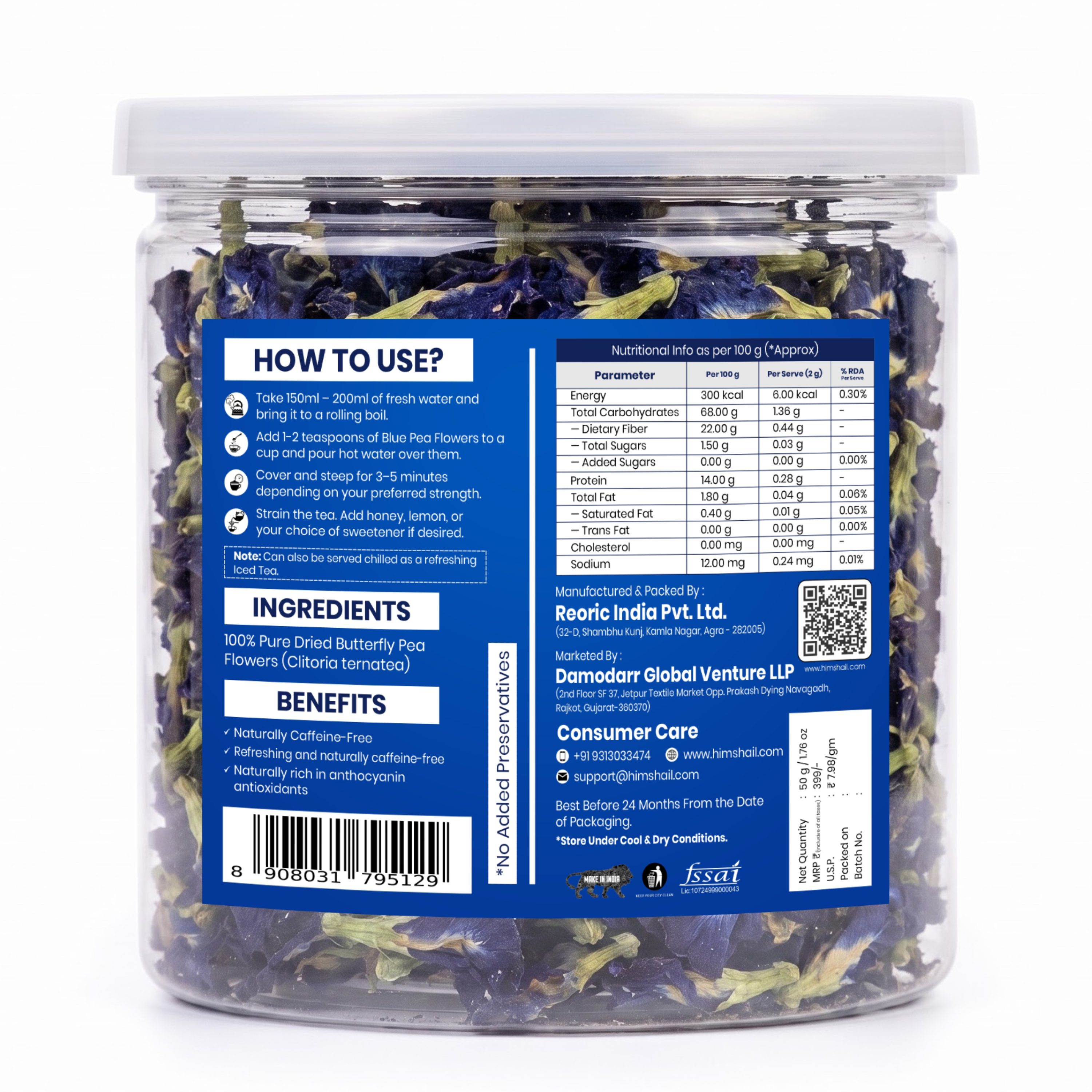 Butterfly Blue Pea Flower Tea alternate view