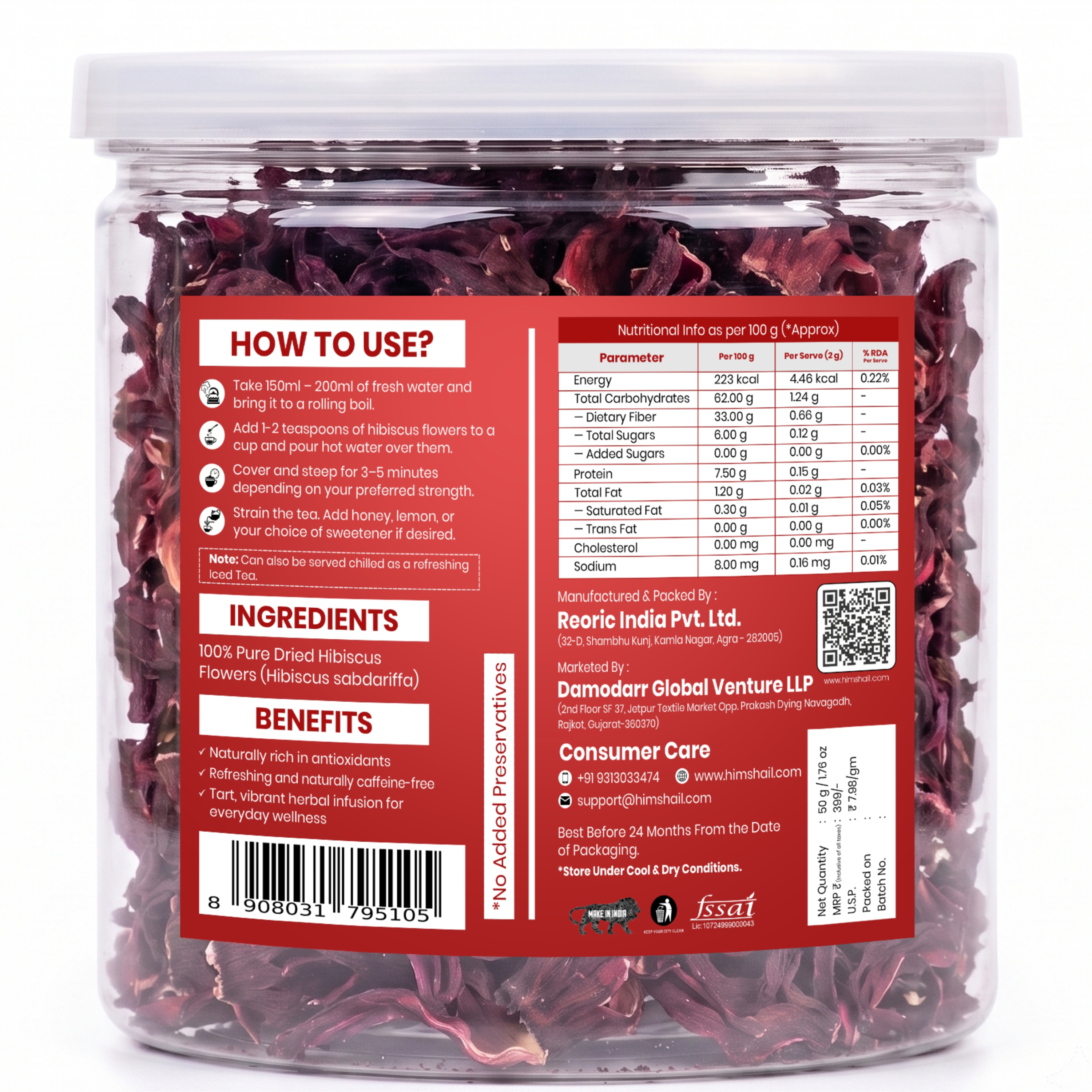 Hibiscus Flower Tea alternate view