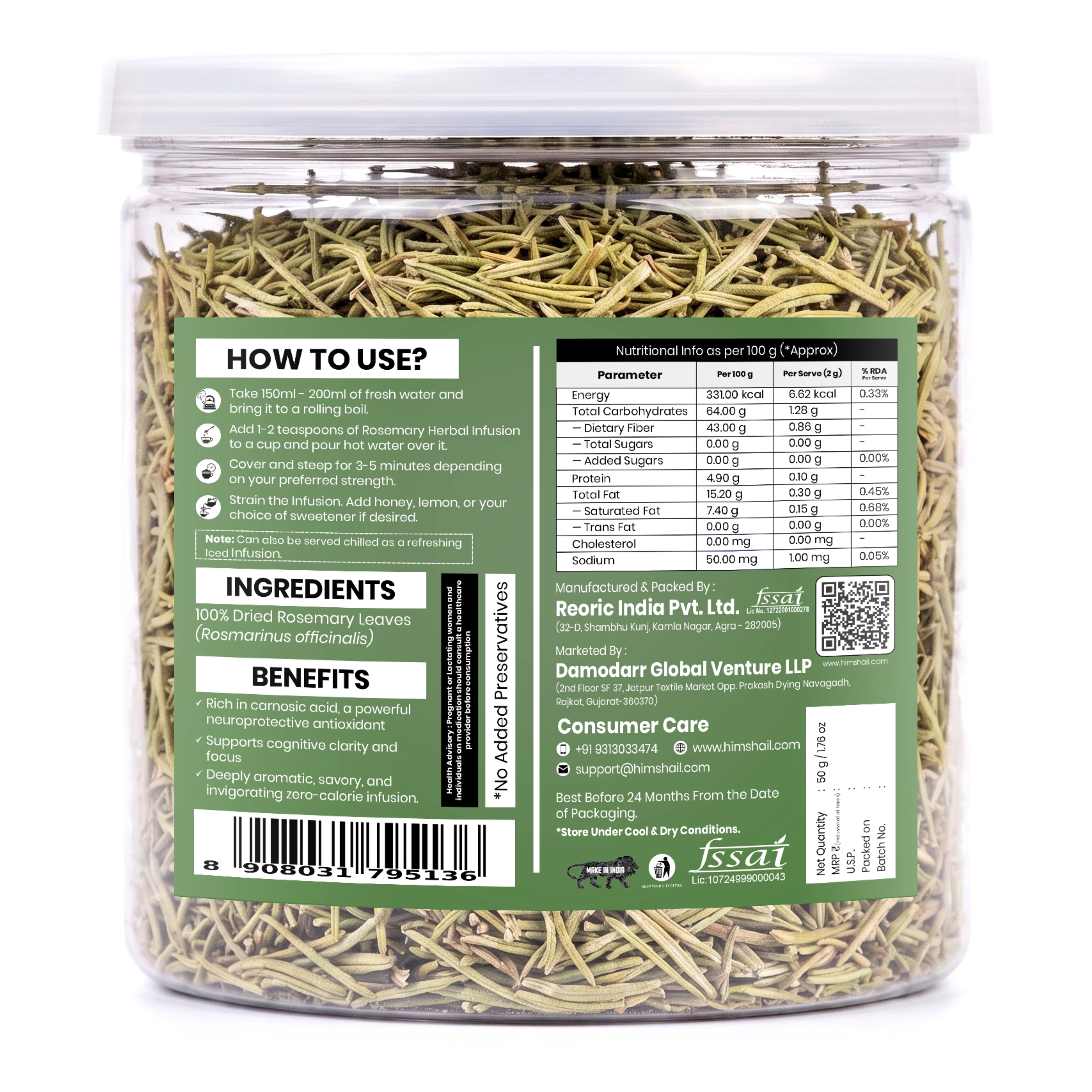 Rosemary Leaf Botanical Infusion alternate view