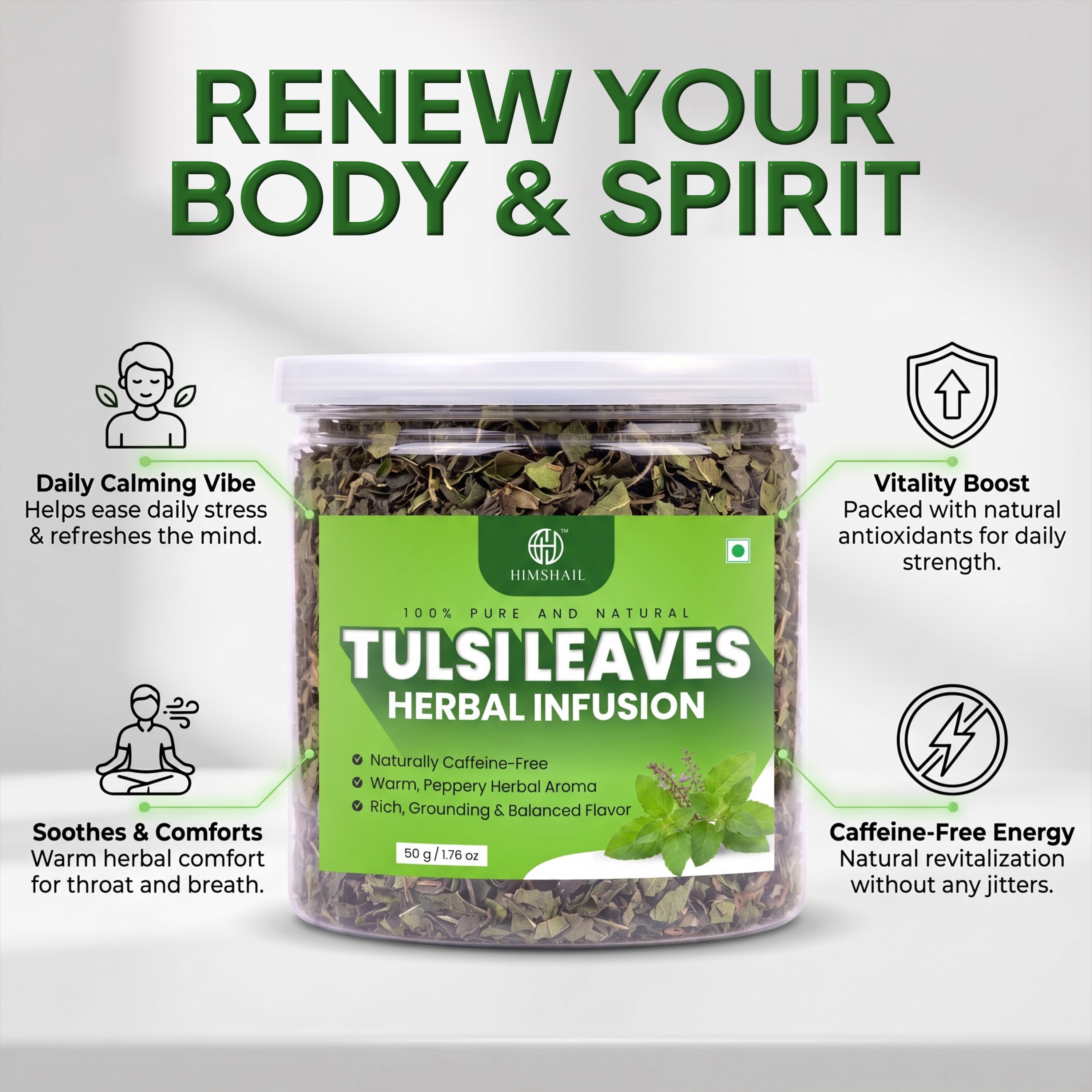 Tulsi Holy Basil Herbal Infusion thumbnail 7